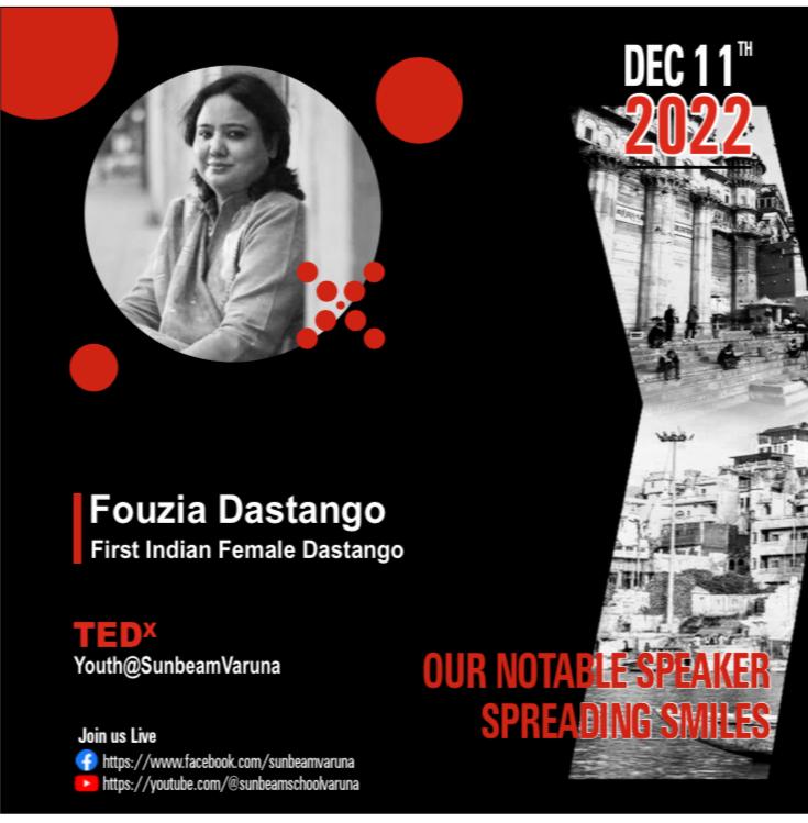 Tedx Youth- Fouzia Dastango's perspective on life and Dastangoi